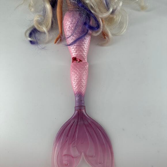 2002 Mattel Barbie Mermaid Doll Pink Purple Tail Blonde Hair Collectible - Picture 4 of 11